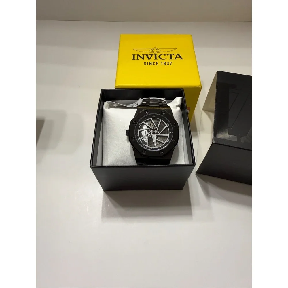 Invicta Speedway Rim Men's Watch - 42mm, Black (70037) with case